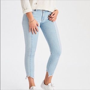 American Eagle Two Tone Jegging Crop